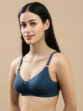 Prisma | Body Fit ( Moulded Encircle Bra)-Teal Lingerie