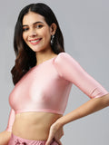Prisma | Blouse Elbow Sleeve-Rose Gold Blouse