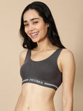 Prisma | Sporty(Moulded Sports Bra)-Slate Lingerie