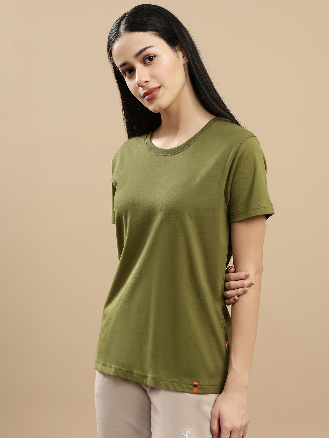 Prisma | Basic Tee-Olive Athleisure