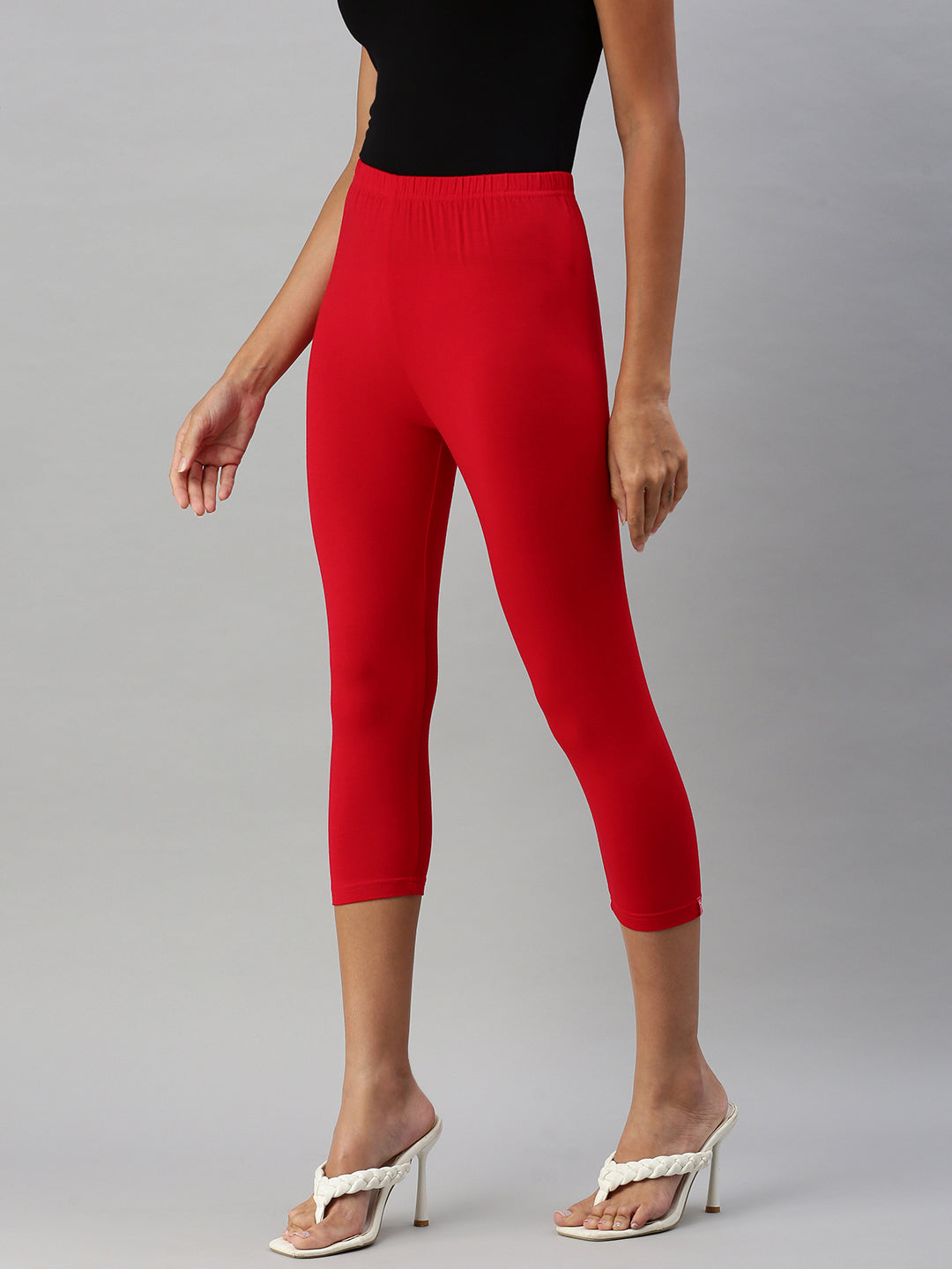 Prisma | Leggings capri-Apple Red Leggings