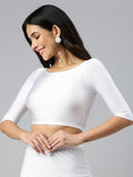 Prisma | Blouse Elbow Sleeve-White Blouse