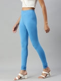 Prisma | Churidar Leggings-Peacock Blue Leggings