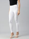 Prisma | Ankle Leggings-White Leggings