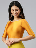 Prisma | Blouse Elbow Sleeve-Mustard Blouse