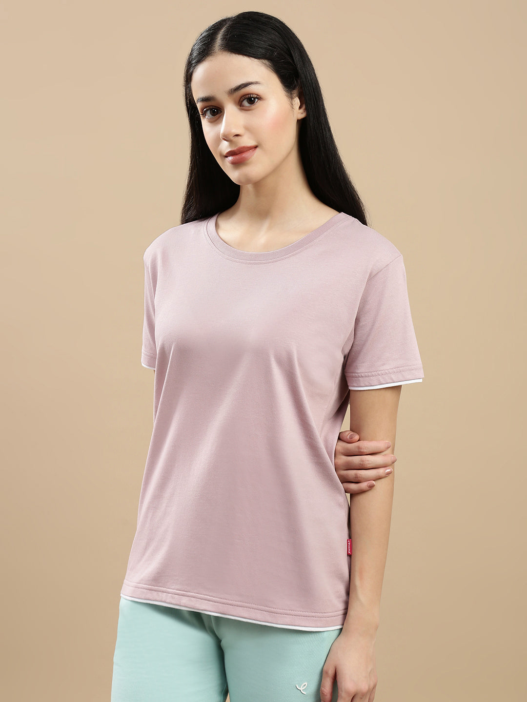 Prisma | Basic Tee-Dusty Purple Athleisure