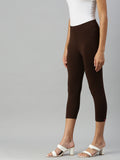 Prisma | Leggings capri-Brown Leggings