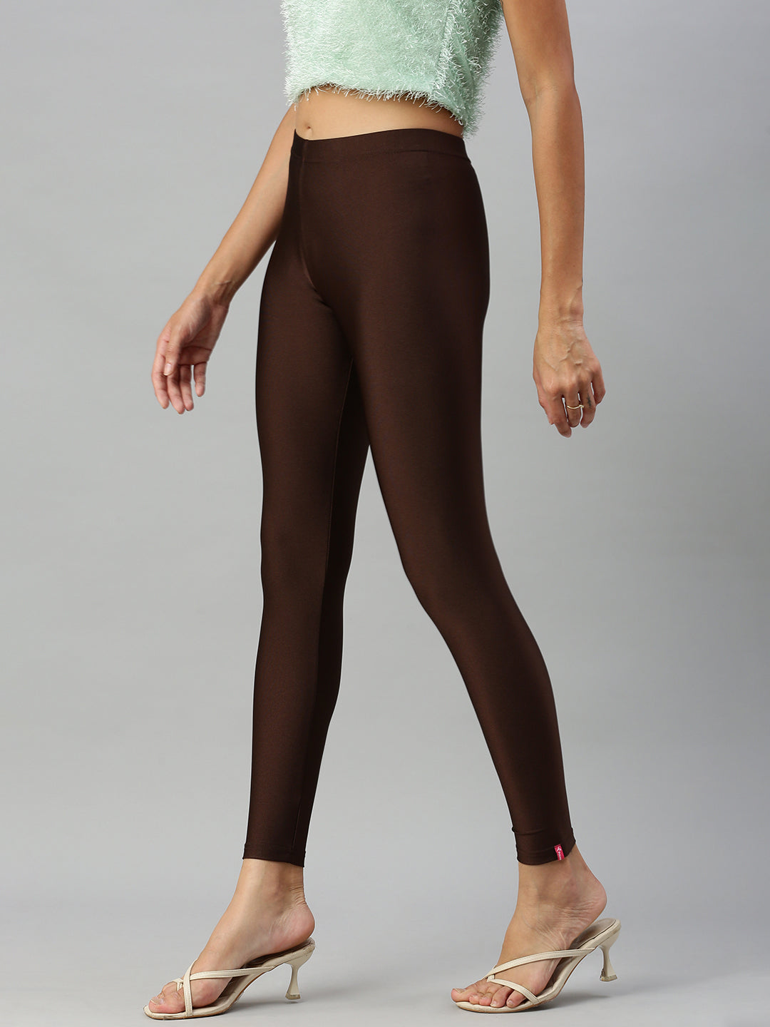 Prisma | Shimmer Leggings-Brown Leggings