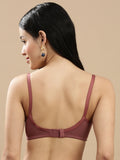 Prisma | Body Fit ( Moulded Encircle Bra)-Dusty Brown Lingerie
