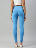 Prisma | Churidar Leggings-Peacock Blue Leggings