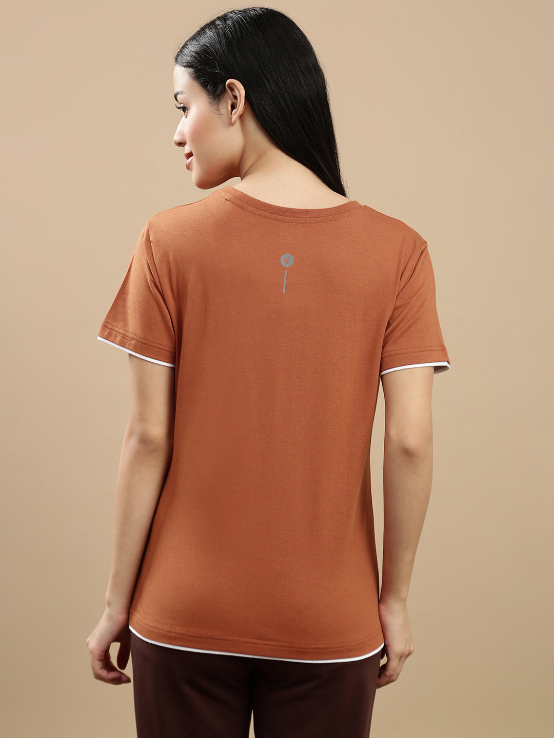 Prisma | Basic Tee-Burnt Orange Athleisure