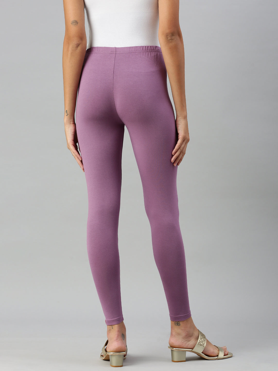 Prisma | Ankle Leggings-Dusty Purple Leggings
