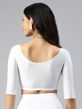 Prisma | Blouse Elbow Sleeve-White Blouse