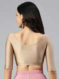 Prisma | Blouse Elbow Sleeve-Nude Blouse
