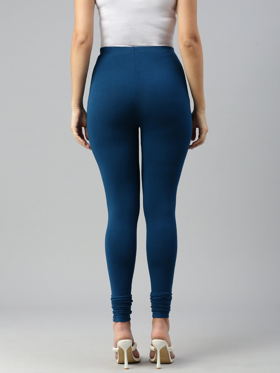 Prisma | Churidar Leggings-Teal Leggings