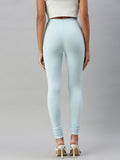 Prisma | Churidar Leggings-Sky Blue Leggings