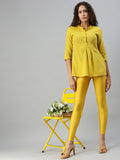 Prisma | Shimmer Leggings-Yellow Gold Leggings