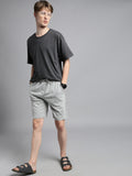 Prisma | Milano Bermudas-Grey Melange Athleisure