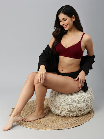 Body Fit ( Moulded Encircle Bra)-Frenchwine
