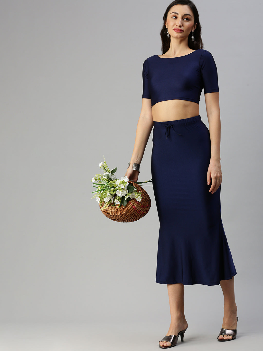 Prisma | Blouse Regular Sleeve-Navy Blouse