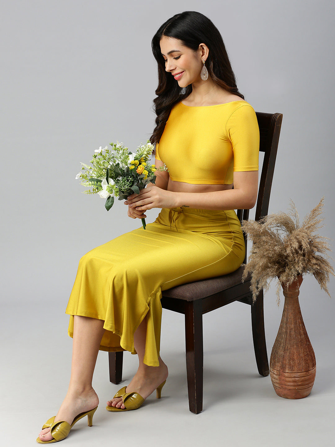 Prisma | Blouse Regular Sleeve-Yellow Gold Blouse