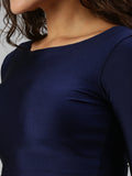 Prisma | Blouse Elbow Sleeve-Navy Blouse