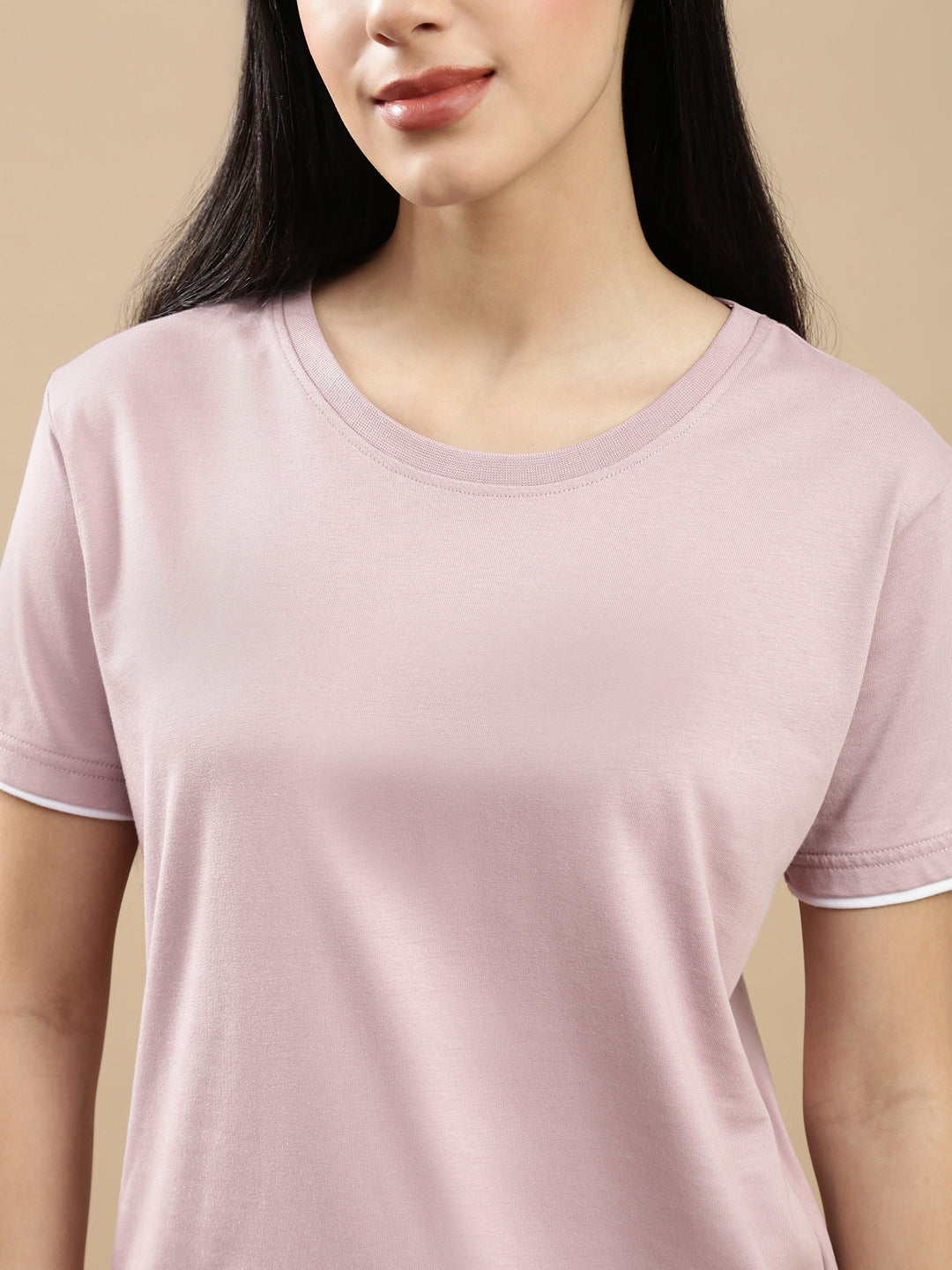 Prisma | Basic Tee-Dusty Purple Athleisure