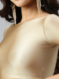 Prisma | Blouse Elbow Sleeve-Gold Blouse