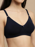 Prisma | Body Fit ( Moulded Encircle Bra)-Navy Lingerie
