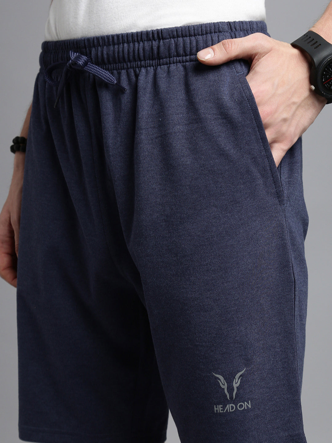 Prisma | Milano Bermudas-Blue Melange Athleisure
