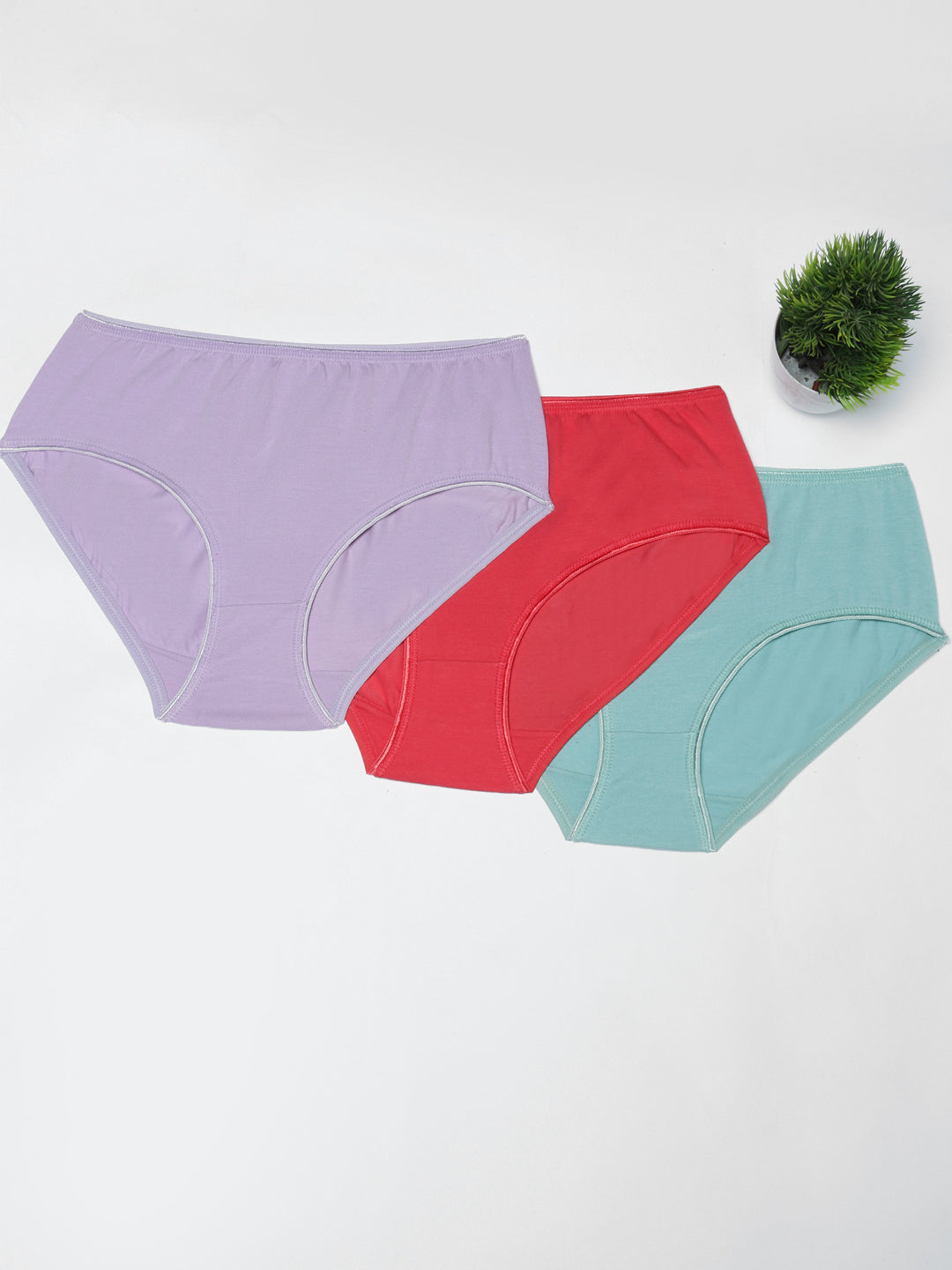 Prisma | High Waist Panty(OE-Outer Elastic) (PO3)-Combo-2 Lingerie