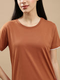 Prisma | Basic Tee-Burnt Orange Athleisure