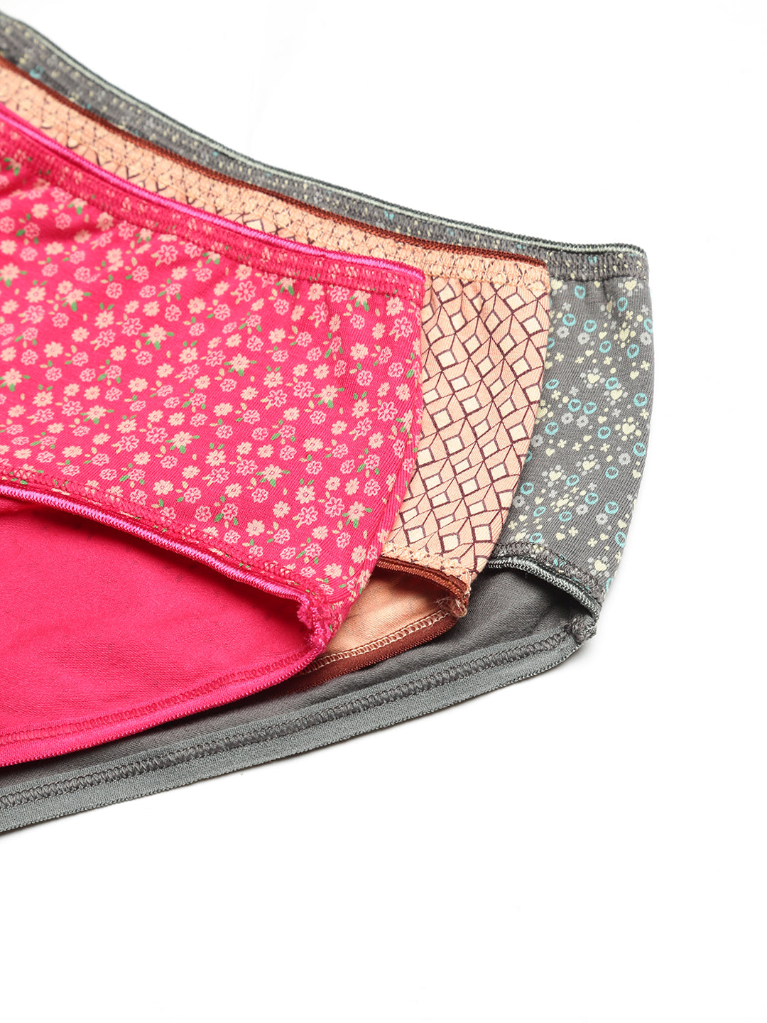 Prisma | High Waist Panty(OE-Outer Elastic) (PO3)-Combo-7 Lingerie