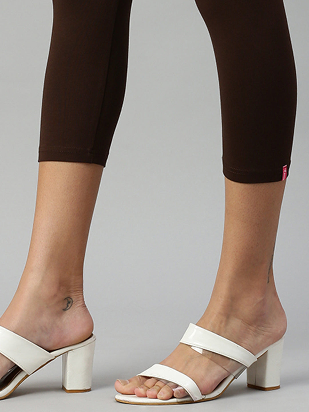 Prisma | Leggings capri-Brown Leggings