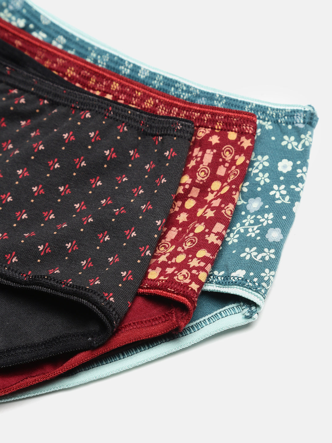Prisma | High Waist Panty(OE-Outer Elastic) (PO3)-Combo-6 Lingerie