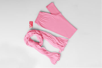 Dupatta-Pink