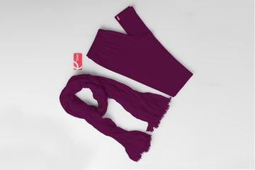 Dupatta-Plum