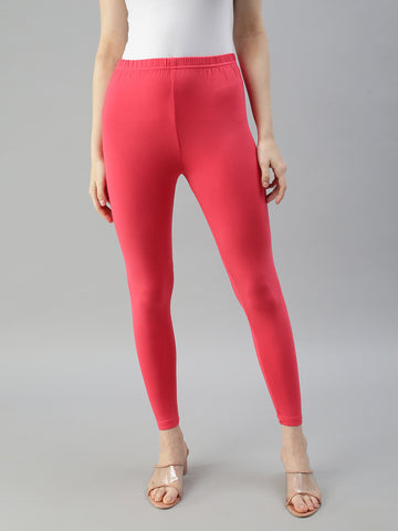 Ankle Leggings-Coral