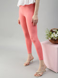 Prisma | Ankle Leggings-Peach Leggings