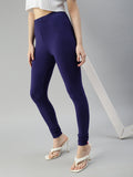 Prisma | Churidar Leggings-Ink Blue Leggings
