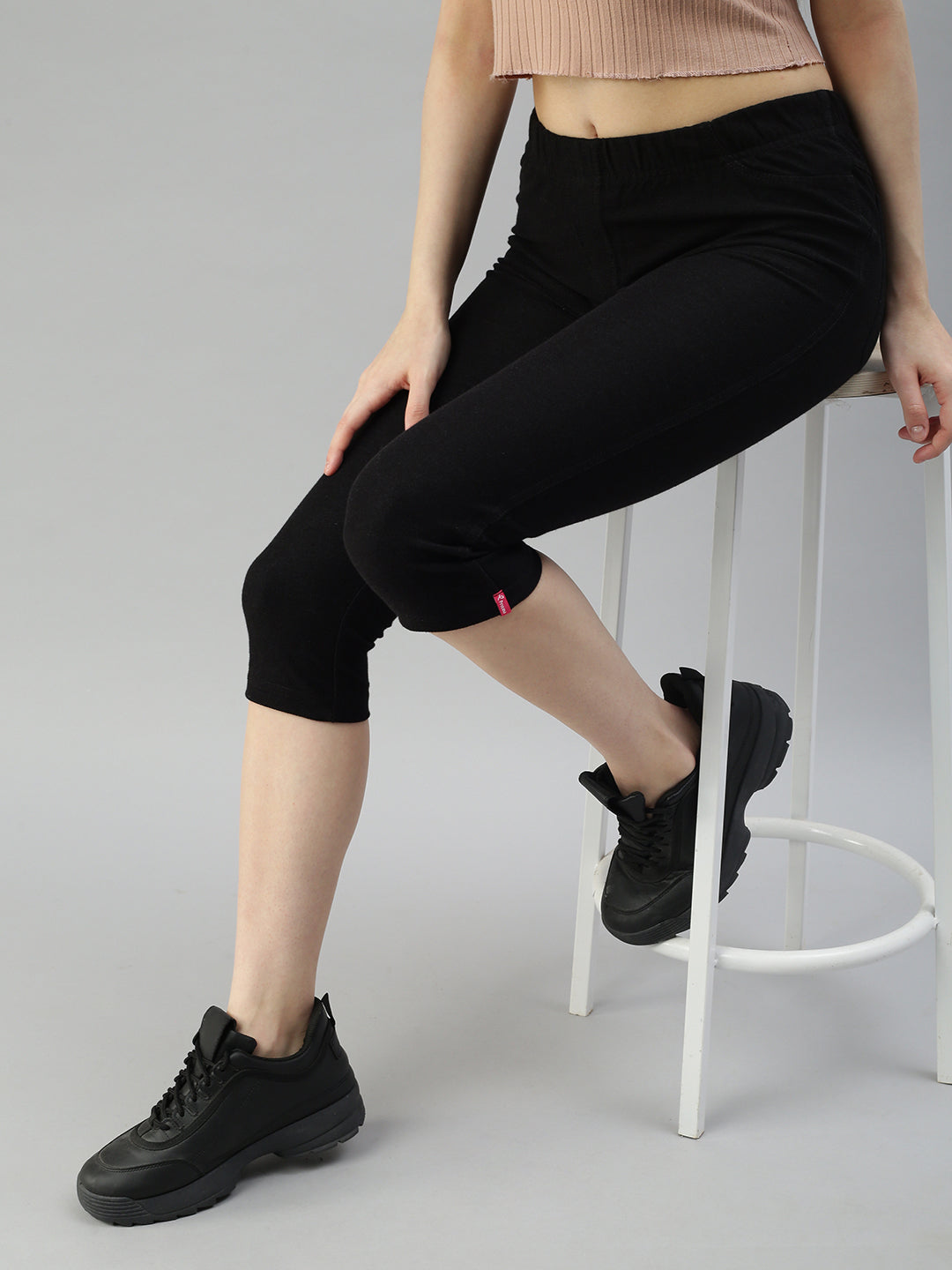 Prisma | Jeggings Capri-Regular Black Jeggings