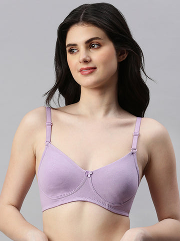 Tee Fit ( Moulded Concealed Kurthi / T-Shirt Bra)-Lavender