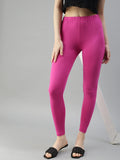 Prisma | Ankle Leggings-Fushia Leggings