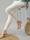 Prisma | Ankle Leggings-Cream Leggings