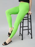 Prisma | Ankle Leggings-Grass Green Leggings