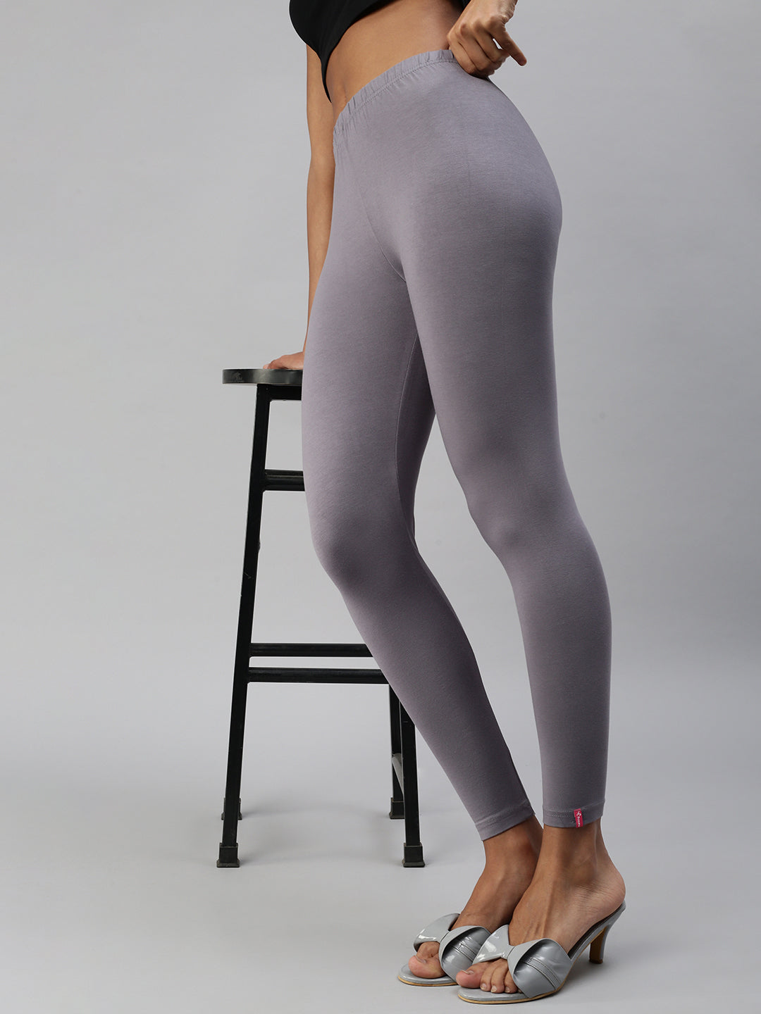 Prisma | Ankle Leggings-Grey Leggings
