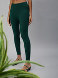 Prisma | Ankle Leggings-Bottle Green Leggings