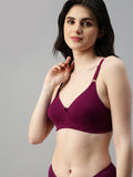 Prisma | Body Fit ( Moulded Encircle Bra)-Plum Lingerie