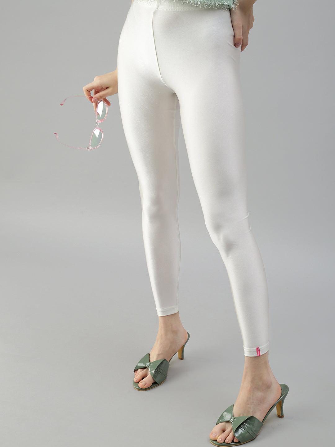 Prisma | Shimmer Leggings-Cream Leggings