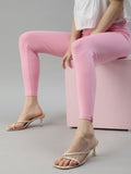 Prisma | Ankle Leggings-Pink Leggings